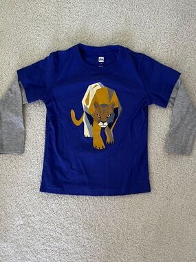Tea Collection Cougar Long-sleeved Shirt- Size 3